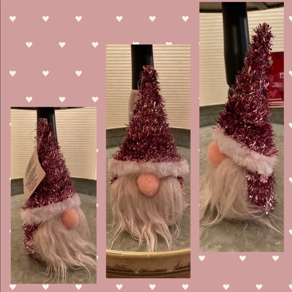 Valentine's Day Tinsel Decor Set of 5: Gnome, Sloth, Dog, Unicorn & Dinosaur - Picture 2 of 12